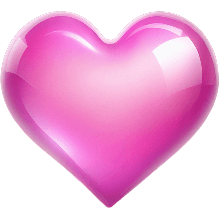 Pink magic glass heart  emoji