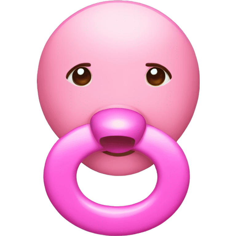 Pink pacifier  emoji