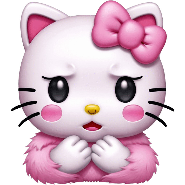 Hello kitty crying emoji