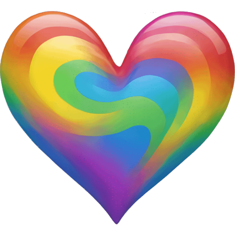 Rainbow heart emoji