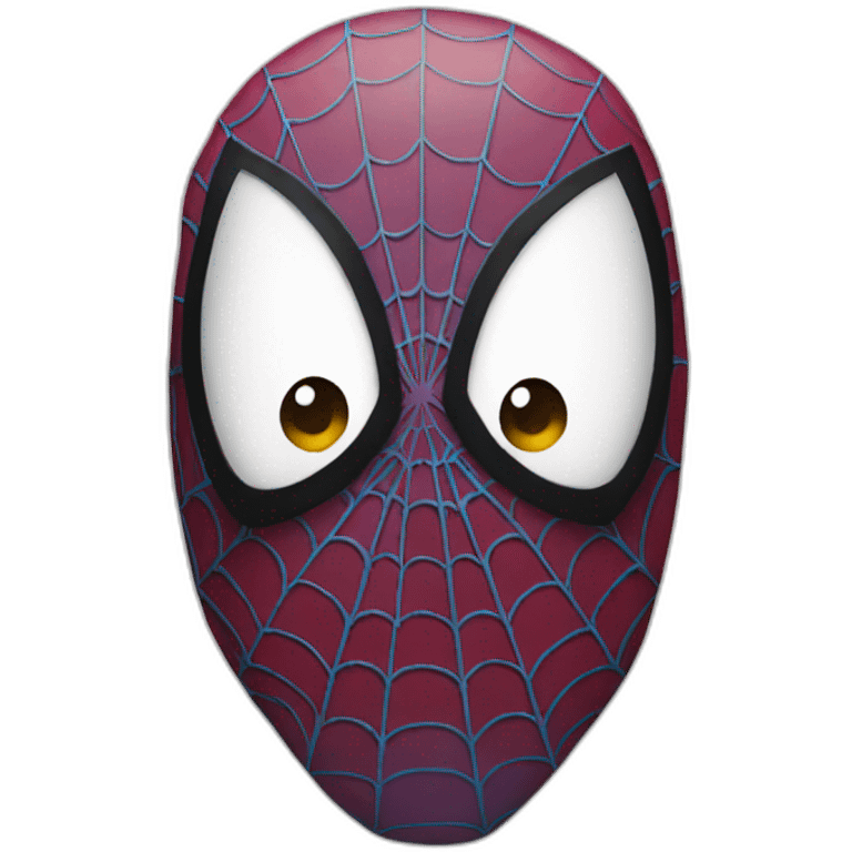 Spiderman face emoji