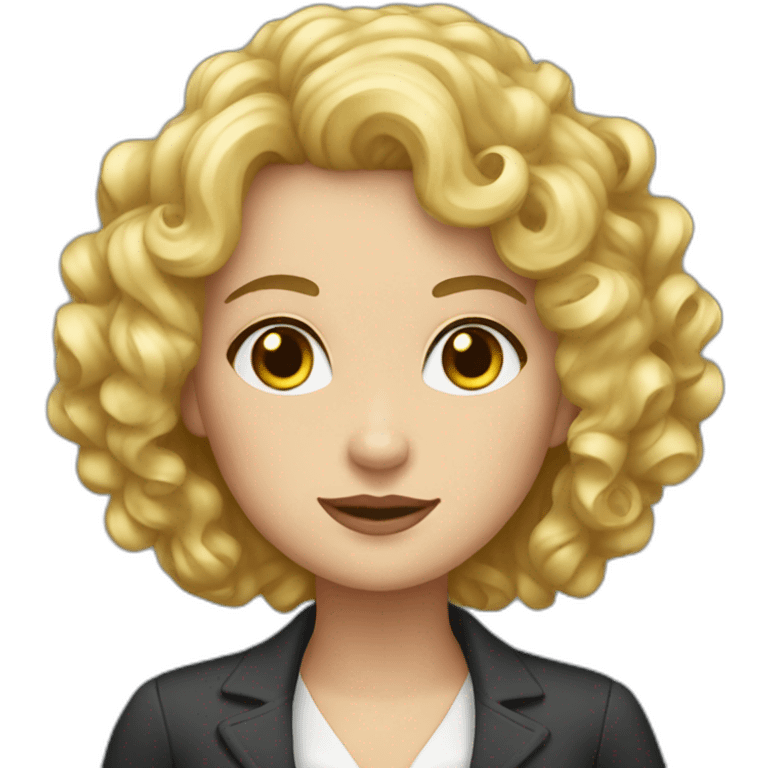 curly-blonde-governess emoji