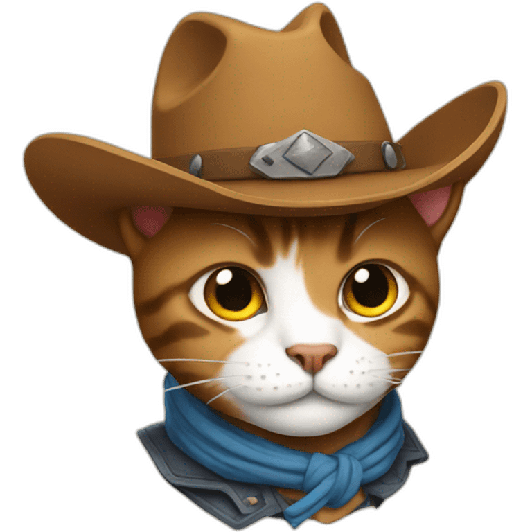 Cowboy cat emoji