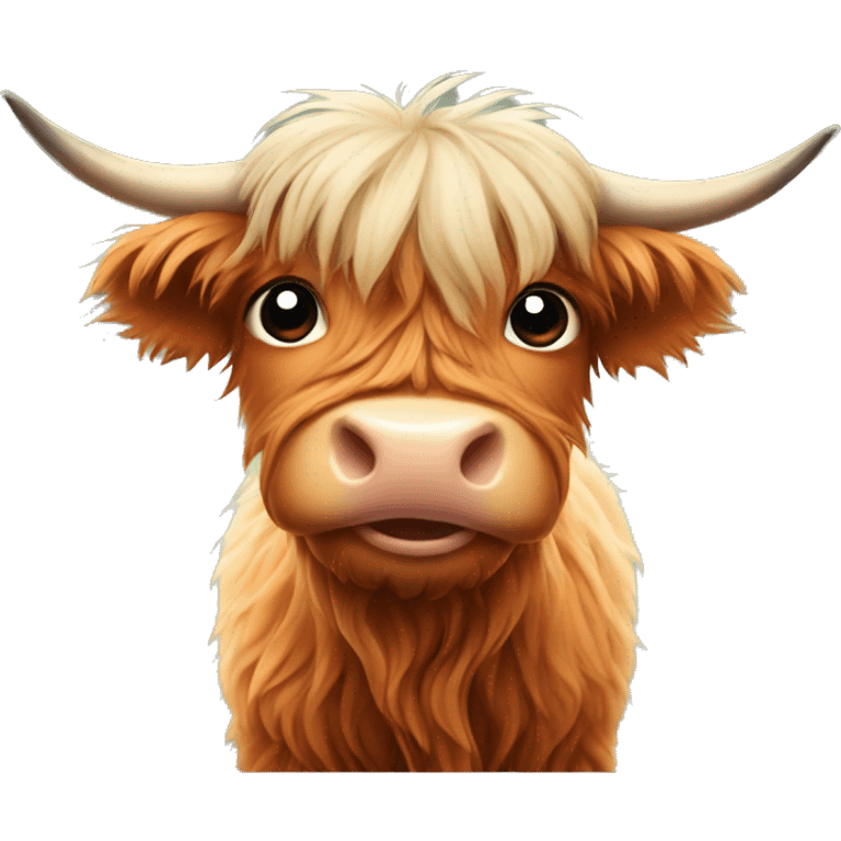 cute highland cow emoji