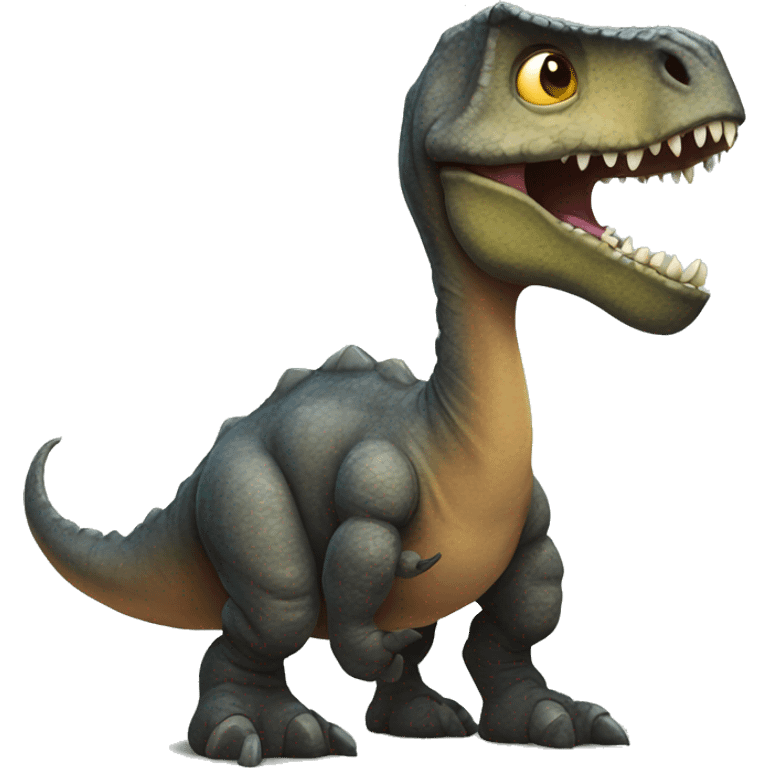 a dinosaur with a sombero emoji