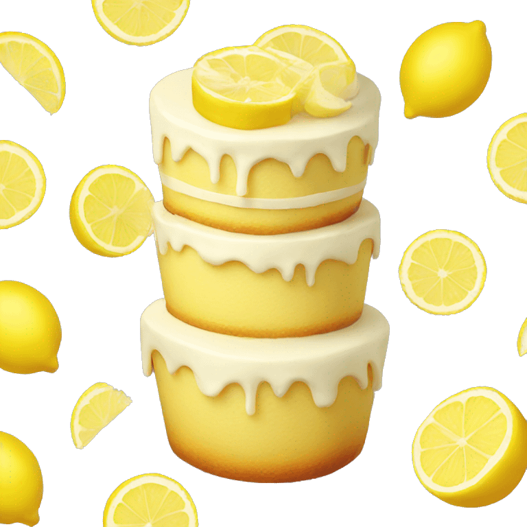 Lemon cake emoji