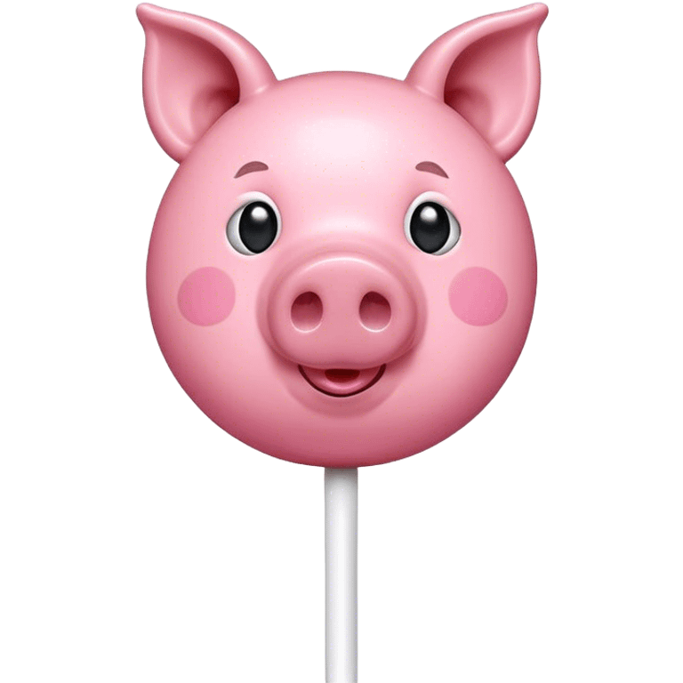 pink spam pig lollipop  emoji