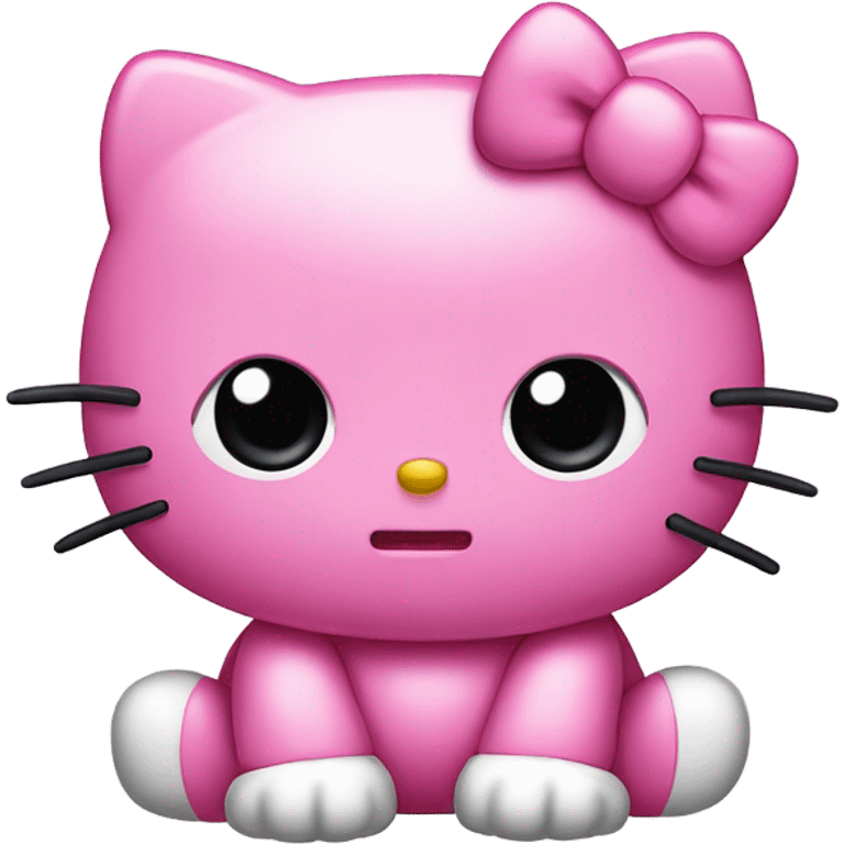 pink hello kitty crying emoji