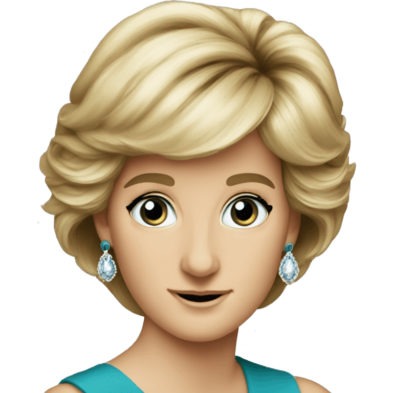 Princess Diana being doe-eyed emoji