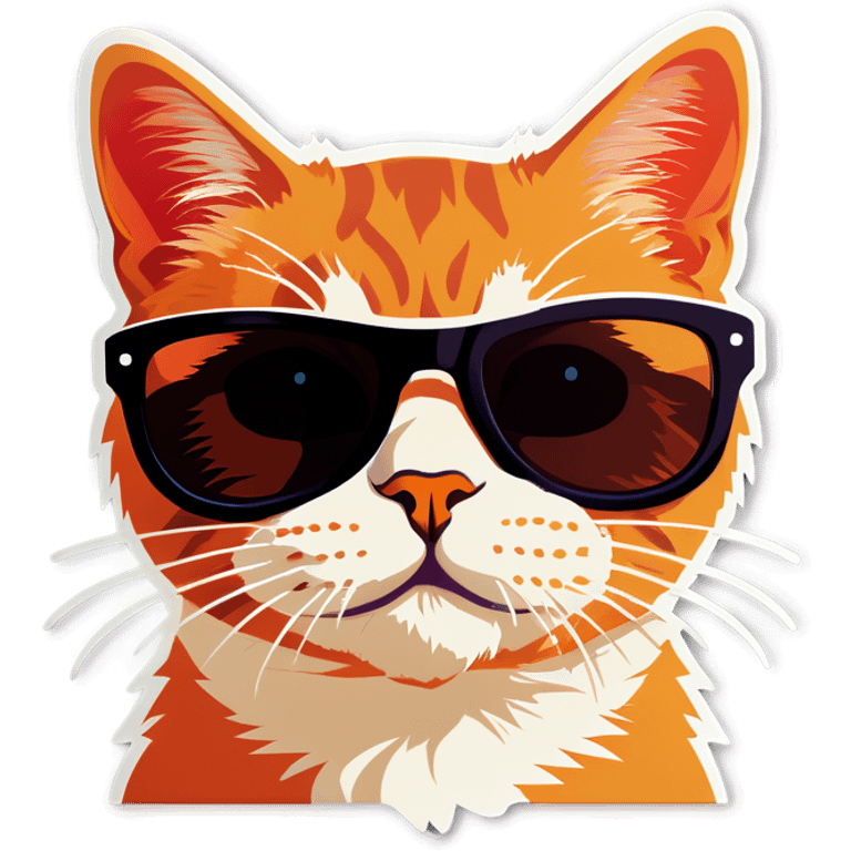 Cat with sunglasses emoji