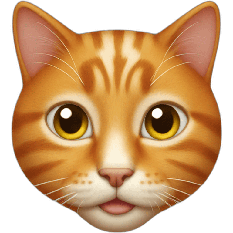 Ginger cat face emoji