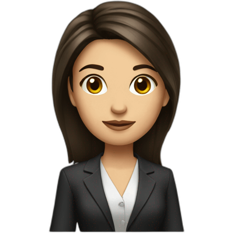 girl lawyer brunette emoji