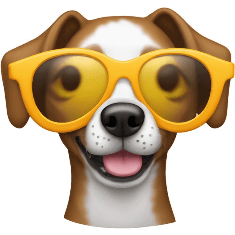 Show me a dog wearing sun glasses emoji