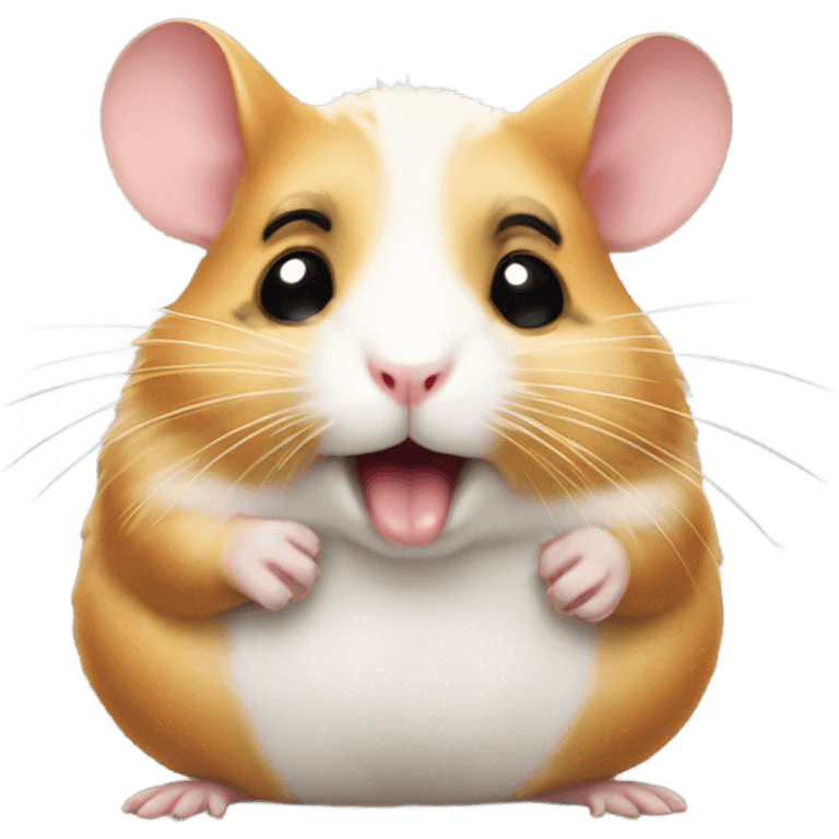 hamster pulling cheeky tongue emoji