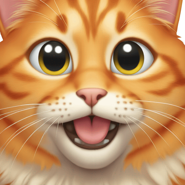 cute orange cat emoji