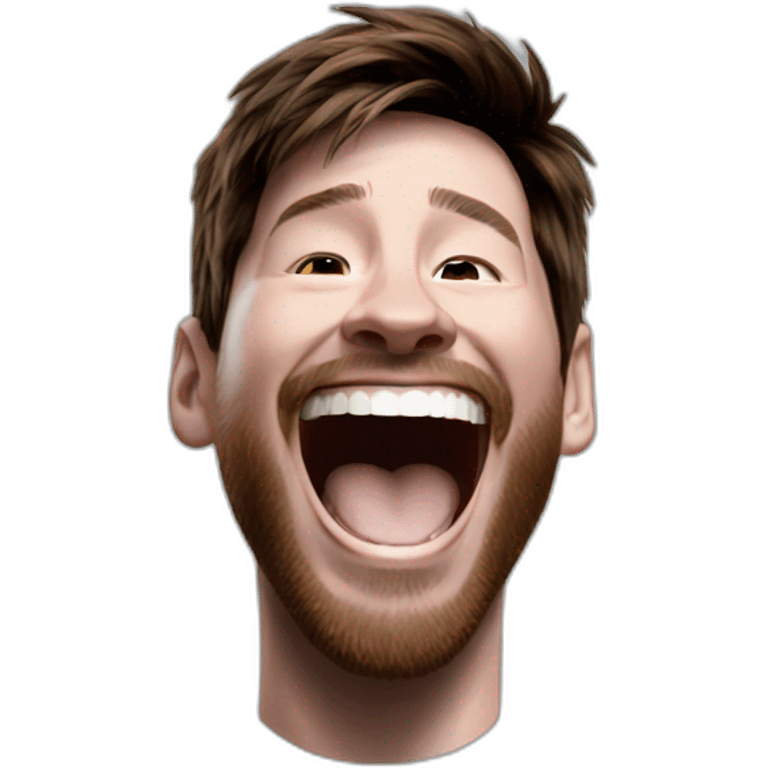 Messi laugh emoji