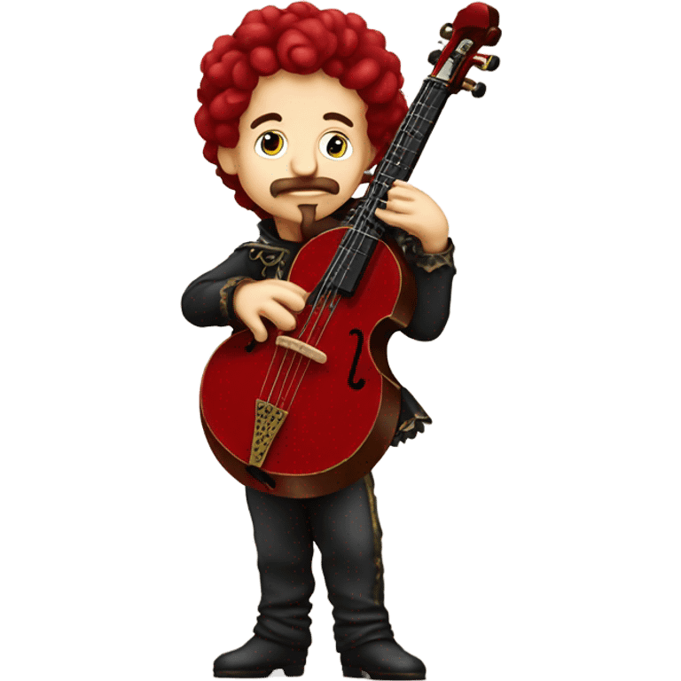 Vivaldi standing Baroque Red old chibi banjo emoji