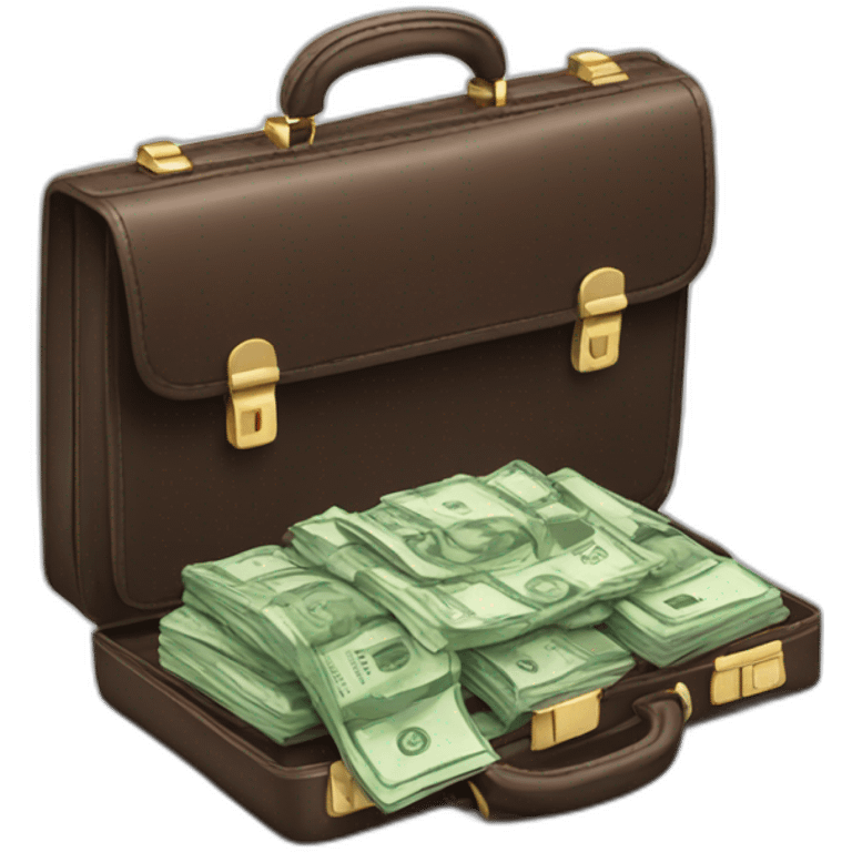 briefcase with money emoji