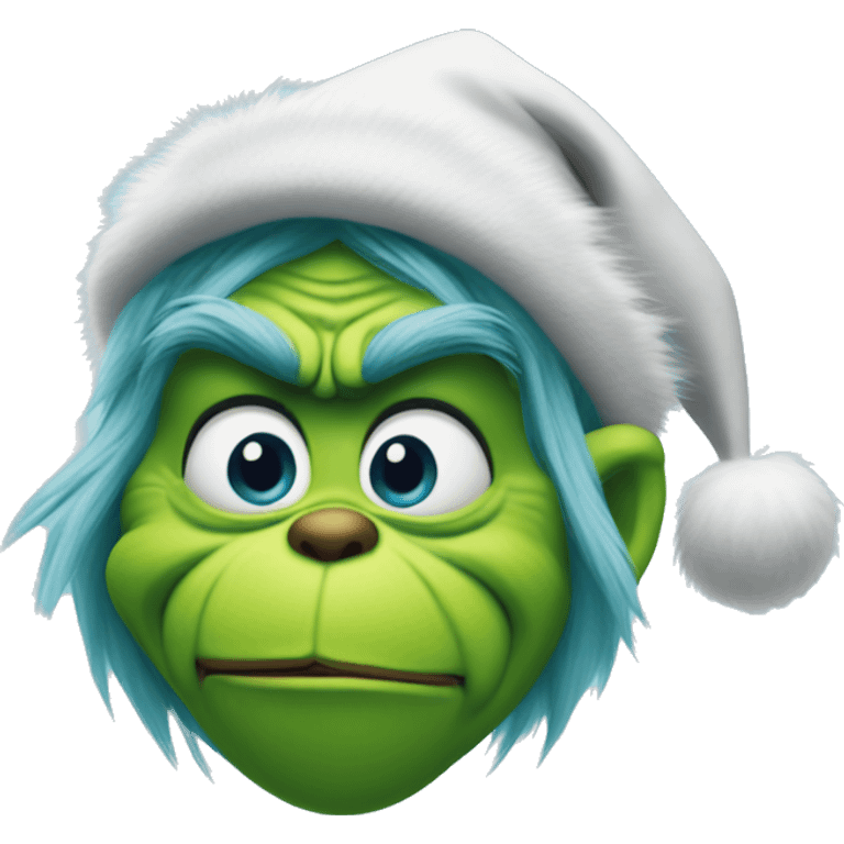 Grinch blue emoji