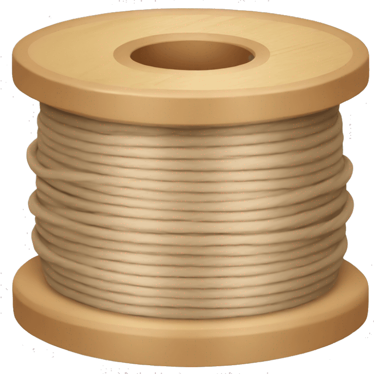 a spool with no thread, just wood emoji