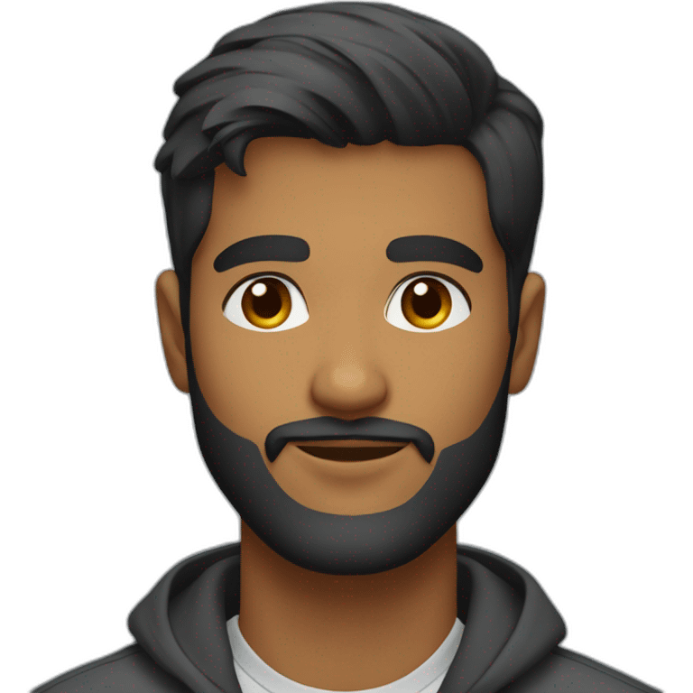 sri lankan 25 year old handsome and stylish guy with a beard emoji