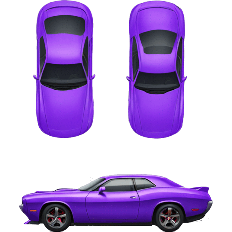 Purple hellcat car  emoji