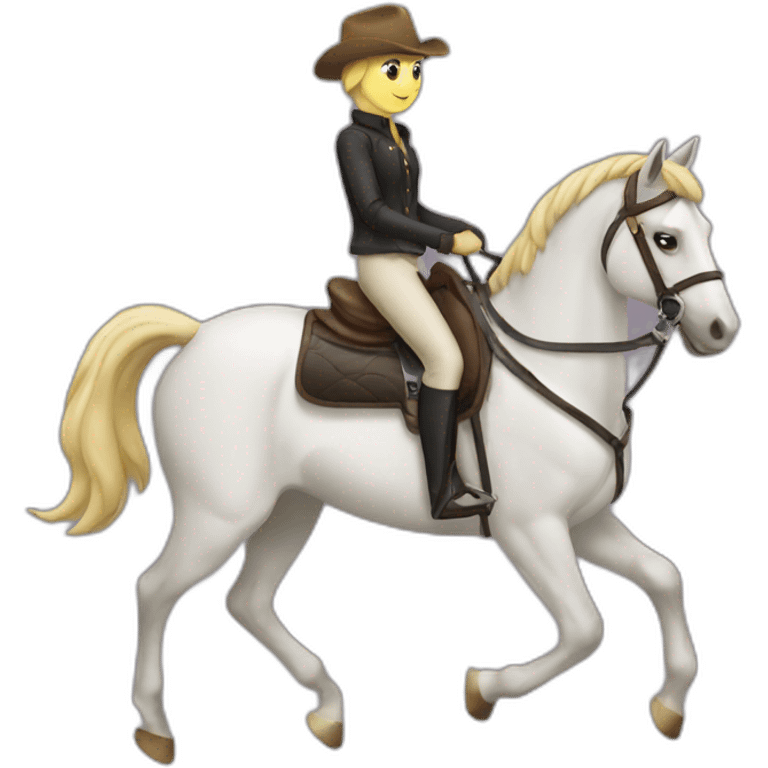 horse riding emoji