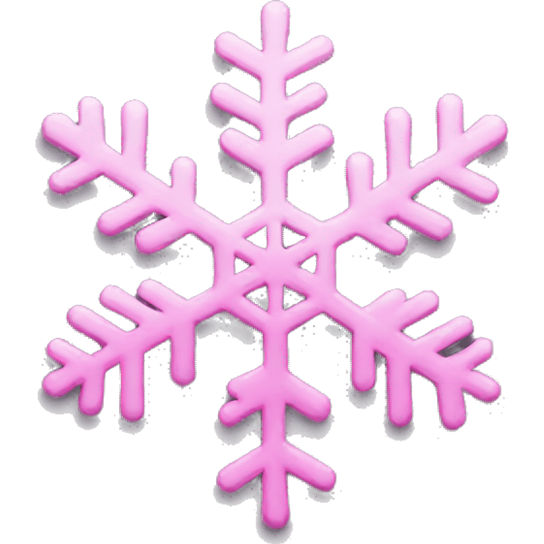 pink snowflake  emoji