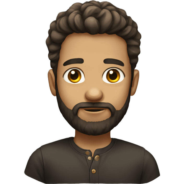 portrait of a bearded boy emoji