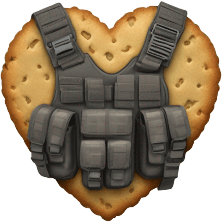 Tactical cookie heart emoji