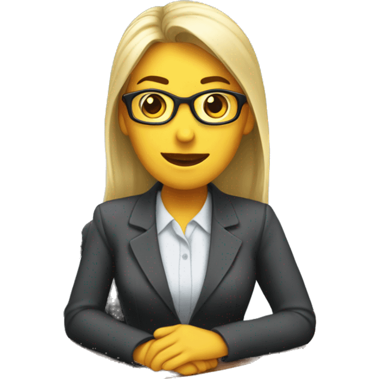 SECRETARY IN AN OFFICE emoji