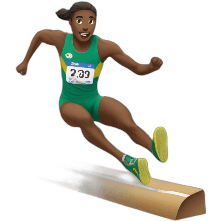 Triple jump emoji