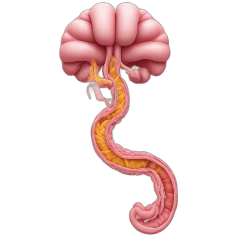 Human digestive tract as isolated organ emoji