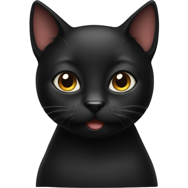 Cute black cat emoji