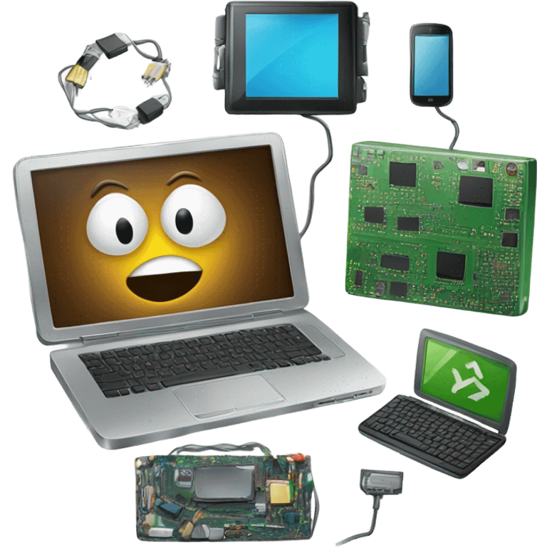 recycling electronic materials emoji