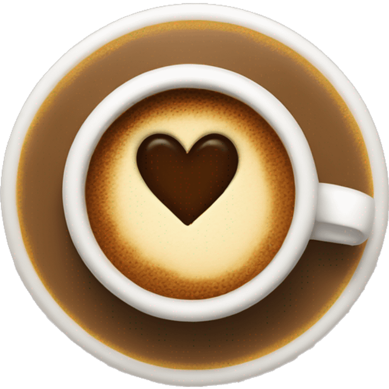 coffee but with a heart shape emoji