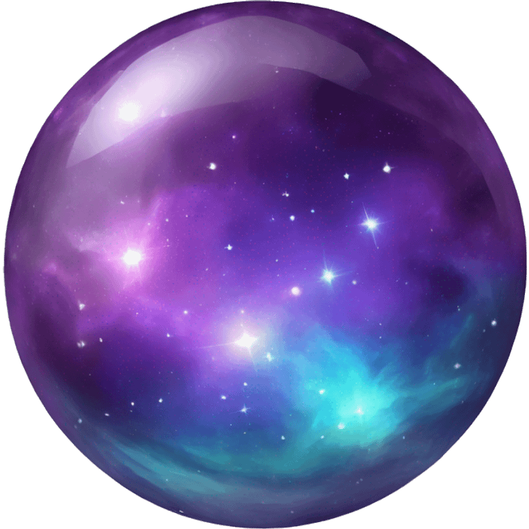 Nebula Gemstone Crystal Orb emoji