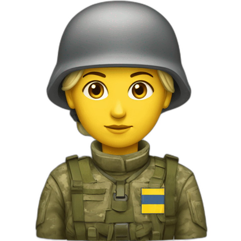 ukranian soldier woman emoji