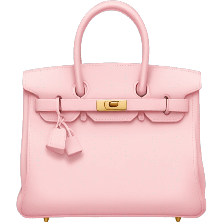 Pastel pink birkin bag emoji