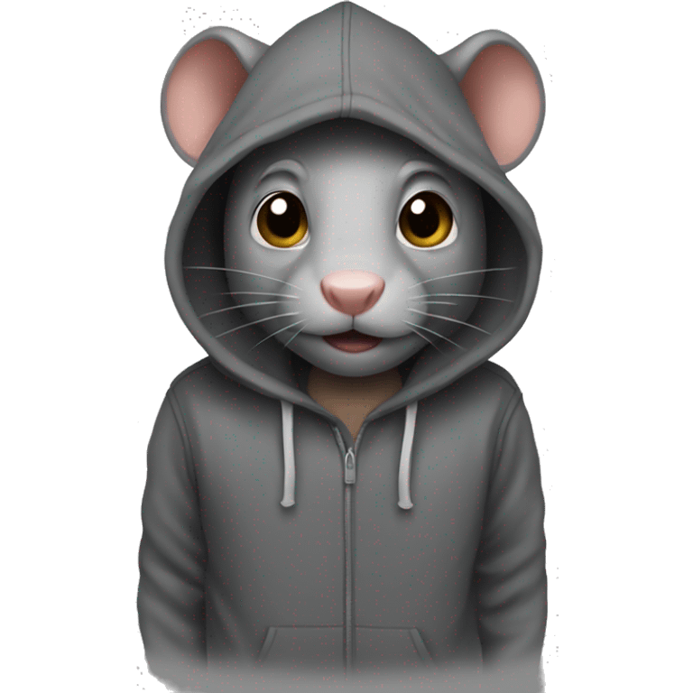 The rat in the hoodie  emoji