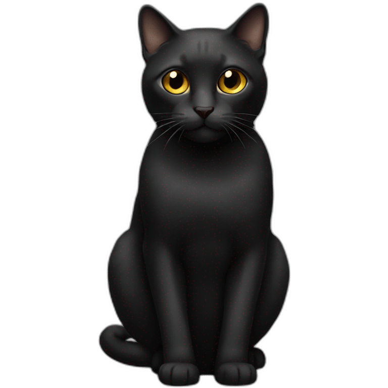 Two cats blacks emoji