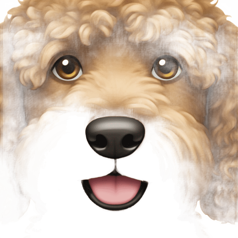 Darker goldendoodle emoji