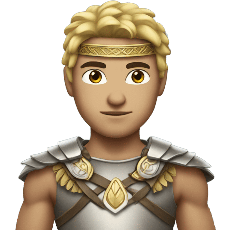 Warrior prince with white body emoji