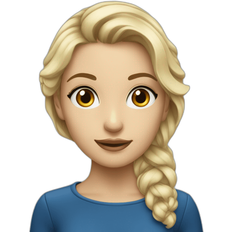 Vanessa rougier camarade de classe blonde au yeux bleu emoji