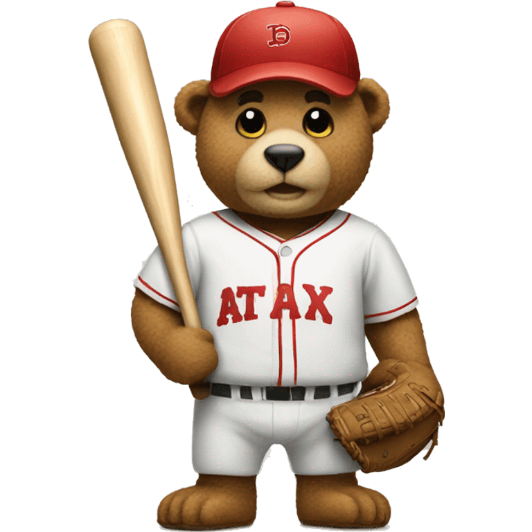 A baseball bear emoji