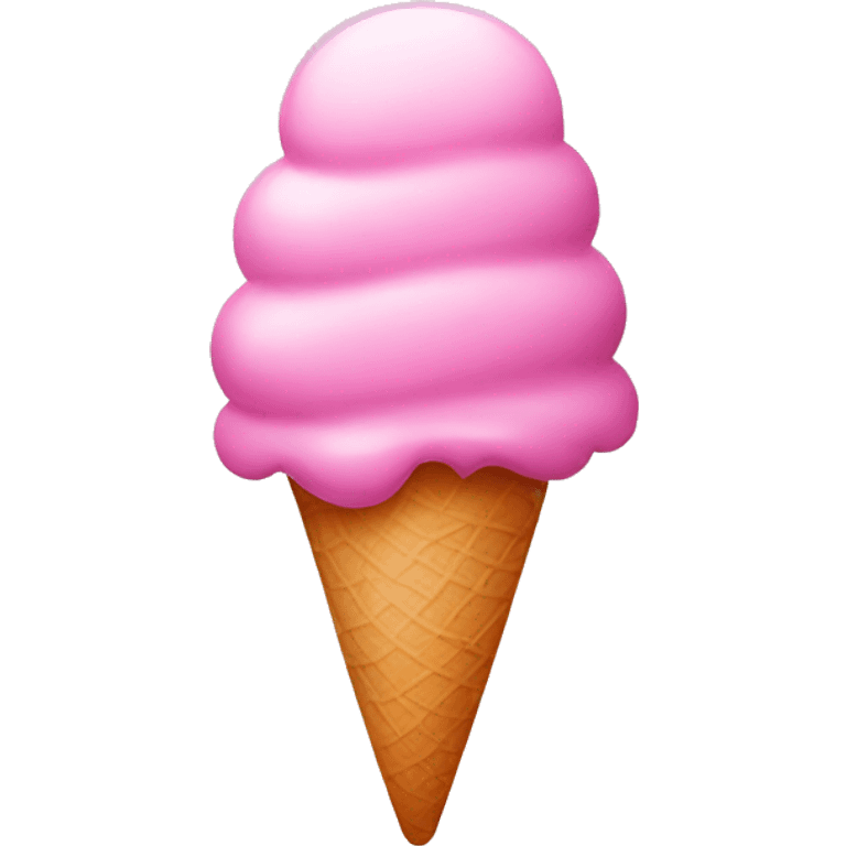 Pink icecream emoji