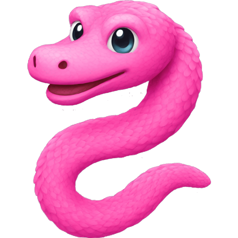 Pink boa emoji