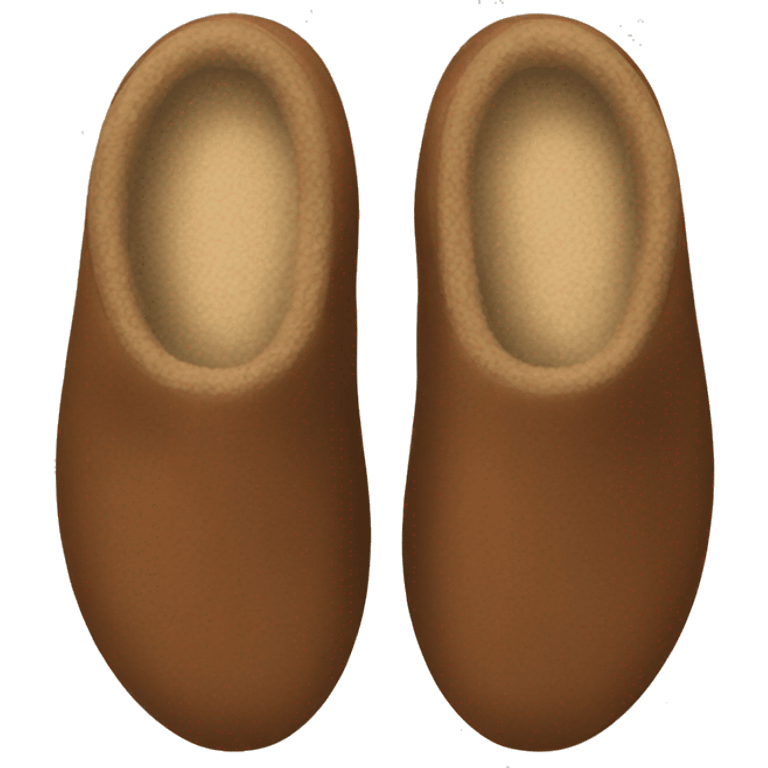 Brown slippers  emoji