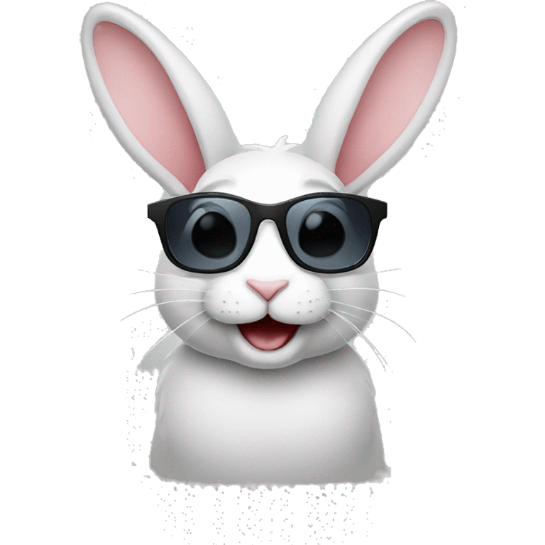 happy rabbit sunglasses emoji