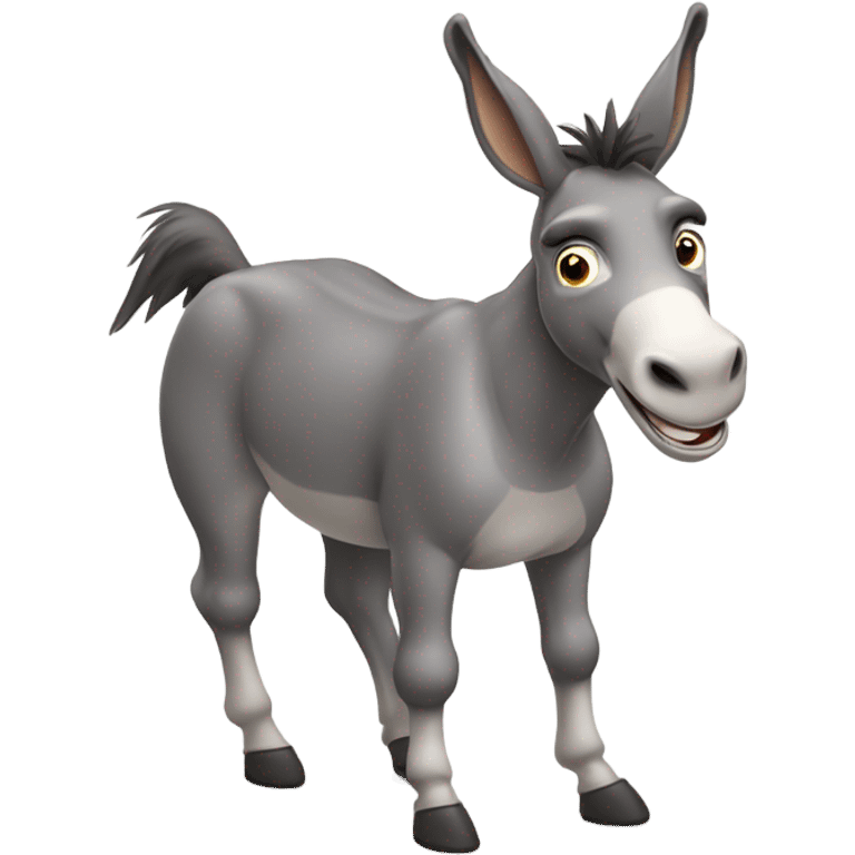 A dancing donkey  emoji